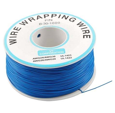 Cable Azul Calibre 30 1m
