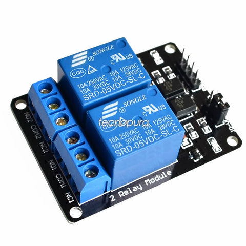 Módulo Relevador 2 Canales 5V